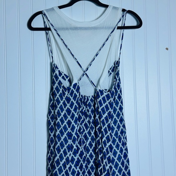 Anthropologie The Maeve Twofer Printed Tank Dress Medium Casual Pull Over Lined - Picture 8 of 13
